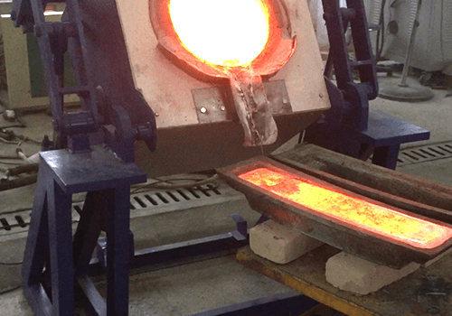 Electric Induction Furnace working onsite