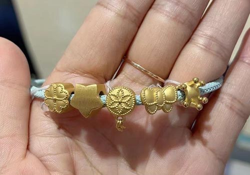 Electroformed 18K Gold Jewelry Bracelet